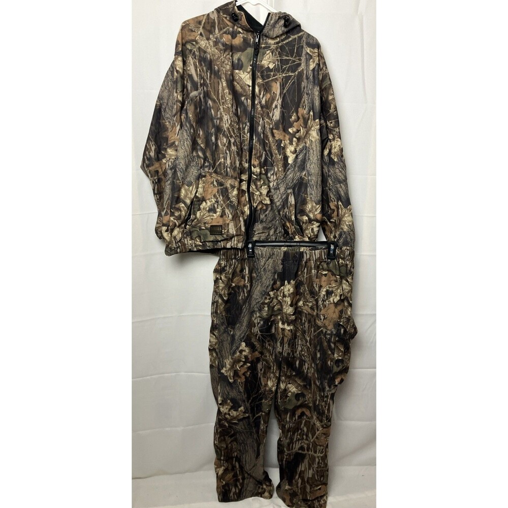 Men’s Browning Camo Hunting Suit Barrier Fleece Scent Sorb Goretex Full Zip USA